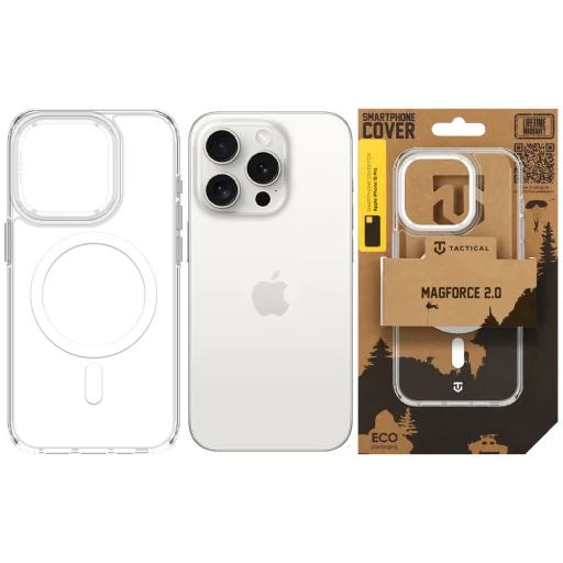 Apple iPhone 15 Pro ezüst Tactical MagForce 2.0 védőtok - 6
