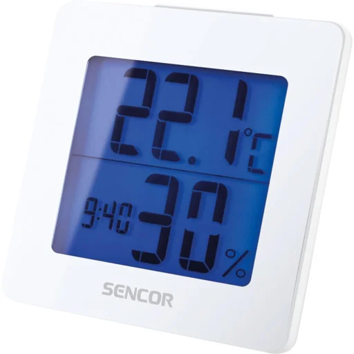 SENCOR SWS 1500W hőmérő ébresztőórával, fehér - 1