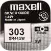 MAXELL 303/SR44SW/V303 strieborno-oxidová gombíková batéria 1 ks thumbnail