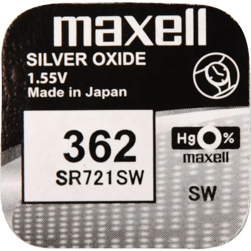 Maxell 362/SR721SW/V362 strieborno-oxidová gombíková batéria 1 ks - 2
