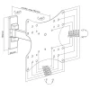 STELL SHO 4520 kihúzható TV konzol 23–42", fekete, 20 kg, VESA 200x200 thumbnail