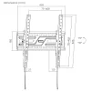 STELL SHO 5401 dönthető slim TV fali tartó 32–75", fekete thumbnail