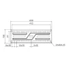 STELL SHO 5401 dönthető slim TV fali tartó 32–75", fekete thumbnail
