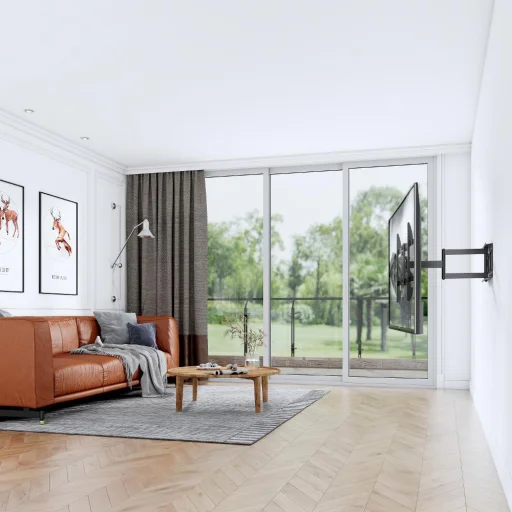 STELL SHO 5620 kihúzható TV konzol 32–70", fekete - 12