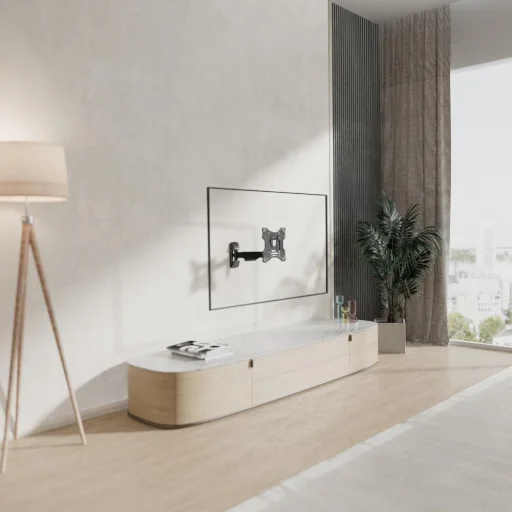 STELL SHO 7520 dönthető és forgatható TV fali konzol 23–42", fekete, 30 kg - 13