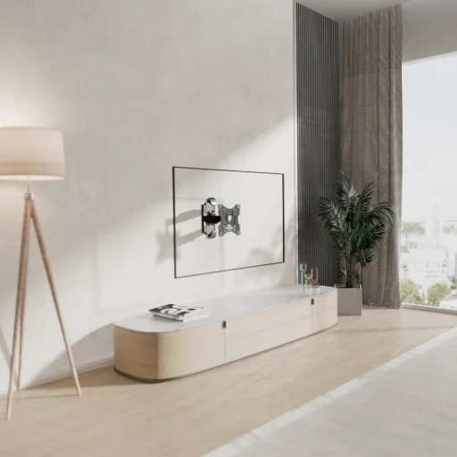STELL SHO 7530 kihúzható univerzális TV fali tartó 23–42", fekete, 35 kg - 12