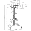 STELL SOS 4050 PROFI TV padlóállvány 37–86", ezüst thumbnail