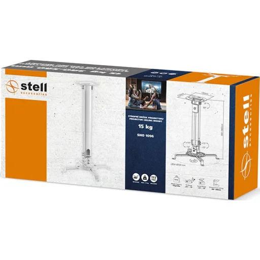 STELL SHO 1096 kihúzható mennyezeti projektortartó konzol, fehér, 15 kg - 12