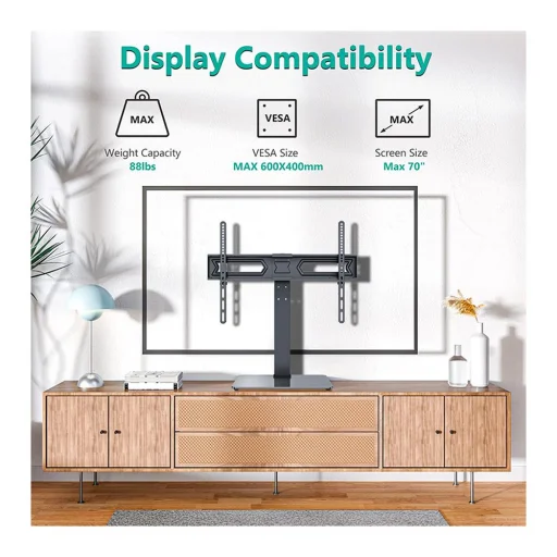 STELL SHO 4810 stolový stojan na TV 37–70", čierny, 40 kg - 9