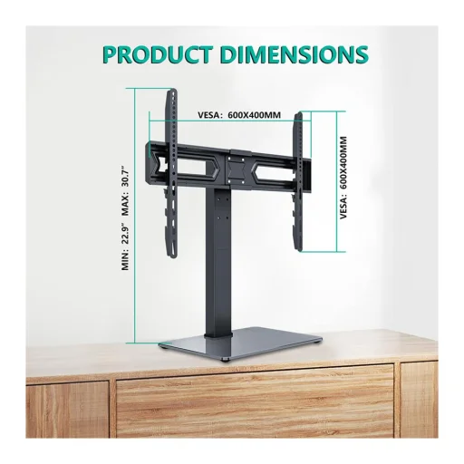 STELL SHO 4810 stolový stojan na TV 37–70", čierny, 40 kg - 10