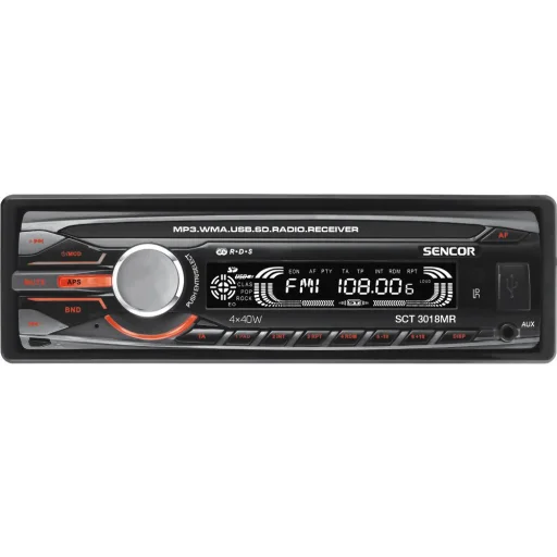 SENCOR SCT 3018MR autórádió USB/SD/MMC és RDS funkcióval - 1