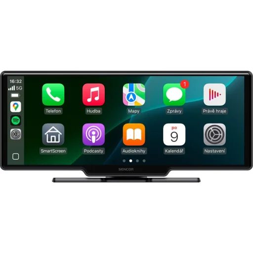 SENCOR SCT M1060BWT AA/CP 10,26" vezeték nélküli CarPlay és Android Auto autós kijelző tolatókamerával - 1