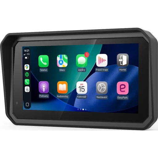 Sencor SCT MC600BW bezdrôtový displej pre motocykle CarPlay a Android Auto 6" IP67 - 1