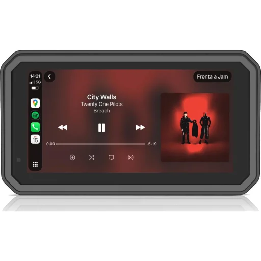Sencor SCT MC600BW bezdrôtový displej pre motocykle CarPlay a Android Auto 6" IP67 - 4