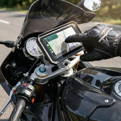 Sencor SCT MC600BW bezdrôtový displej pre motocykle CarPlay a Android Auto 6" IP67 - 10