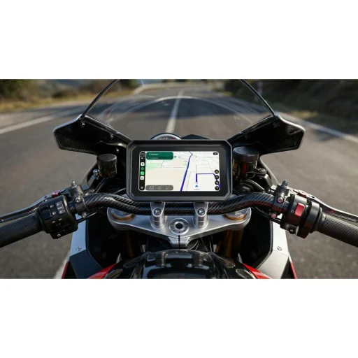 Sencor SCT MC600BW bezdrôtový displej pre motocykle CarPlay a Android Auto 6" IP67 - 12