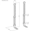 STELL SHO 5050 univerzális soundbar tartó, fekete, 15 kg thumbnail