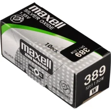 Maxell 389/SR1130W/V389 strieborno-oxidová gombíková batéria 1 ks