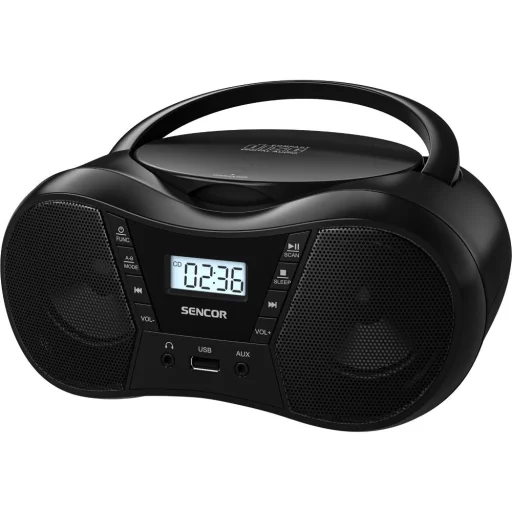 Sencor SPT 2300 BK Bluetooth FM/CD/MP3/USB boombox, fekete - 2