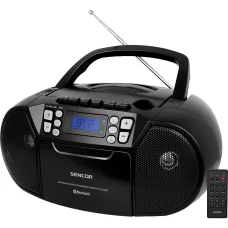 Sencor SPT 3907 B kazettás CD rádió Bluetooth, USB és AUX, fekete