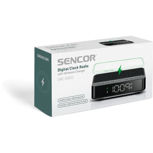 SENCOR SRC 6800 rádiós ébresztőóra vezeték nélküli töltővel - 13