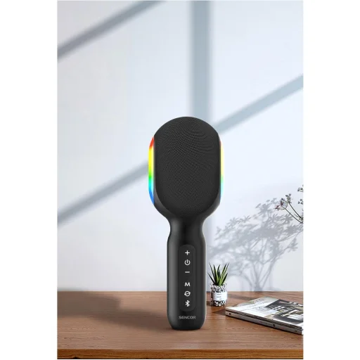 SENCOR SSS K1000 Bluetooth karaoke mikrofon beépített hangszóróval, LED fénnyel - 10