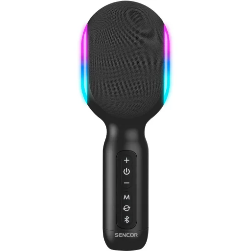 SENCOR SSS K1000 Bluetooth karaoke mikrofon beépített hangszóróval, LED fénnyel - 1
