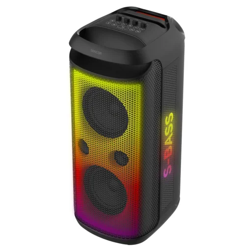 Sencor SSS PARTYCON CORE 140 W Bluetooth party hangszóró vezeték nélküli mikrofonnal, LED fényeffektekkel - 4
