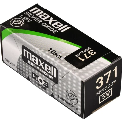 MAXELL SR920SW/V371 strieborno-oxidová gombíková batéria, 1 ks - 1