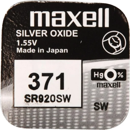 MAXELL SR920SW/V371 strieborno-oxidová gombíková batéria, 1 ks - 2