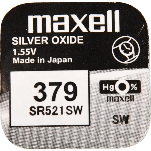 MAXELL 379/SR521SW/V379 strieborno-oxidová gombíková batéria 1 ks - 2