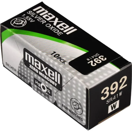 Maxell 392/SR41W/V392 strieborno-oxidová gombíková batéria (1BP) - 1