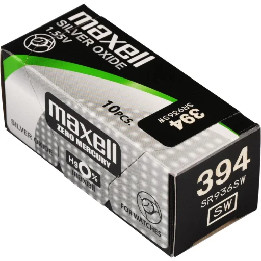 MAXELL 394/SR936SW/V394 strieborno-oxidová gombíková batéria 1 ks - 1