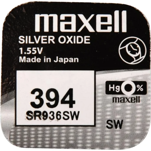 MAXELL 394/SR936SW/V394 strieborno-oxidová gombíková batéria 1 ks - 2