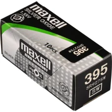 MAXELL 395/SR927SW/V395 strieborno-oxidová gombíková batéria, 1 ks