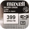 Maxell 399/SR927W/V399 strieborno-oxidová gombíková batéria 1 ks thumbnail