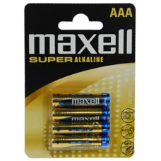 Maxell AAA LR03 Super Alkaline elem, 4 db