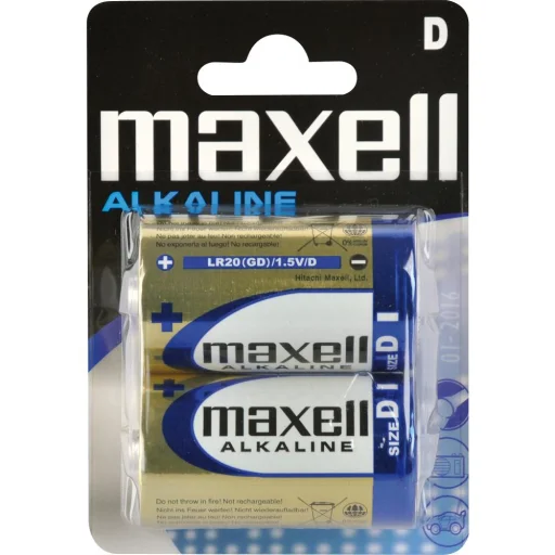 Maxell LR20 D alkalická batéria 2 ks - 1
