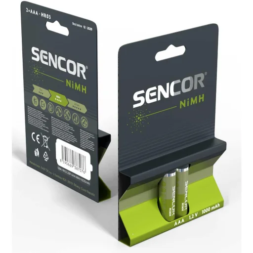 SENCOR SBA HR03 AAA NiMH nabíjateľná batéria 1000 mAh 2 ks/blister - 7