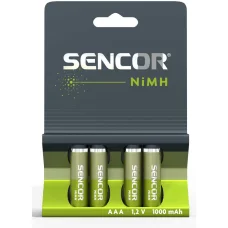 SENCOR SBA HR03 AAA NiMH újratölthető elem 1000 mAh 4 db-os bliszter