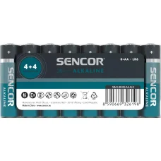 Sencor SBA LR6 AA alkalické batérie 8 ks
