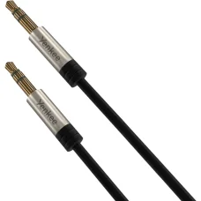 YENKEE YCA 402 BSR sztereó AUX kábel 3,5 mm jack–jack, spirál, 1,8 m