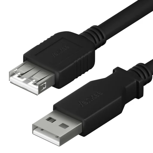 YENKEE YCU 014 BK USB 2.0 A apa–A anya hosszabbító kábel 1,5 m, fekete - 1