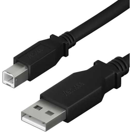 YENKEE YCU 015 BK USB 2.0 A-B nyomtatókábel 1,5 m, fekete - 1