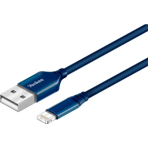 YENKEE YCU 611 MFi USB–Lightning töltő- és adatkábel 1 m kék - 1