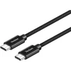 YENKEE YCU C02 BK USB-C–USB-C 2.0 töltő- és adatkábel, 0,2 m, fekete thumbnail