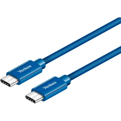 YENKEE YCU C101 BE USB-C–USB-C 2.0 töltő- és adatkábel 1 m kék - 1