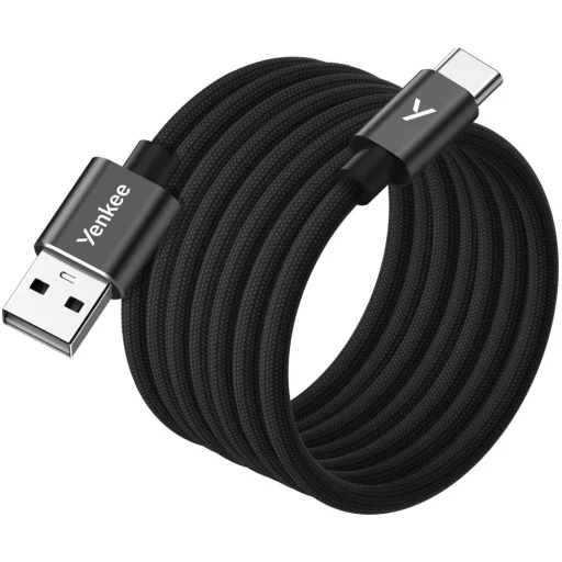 YENKEE YCU MAGNETIC 04 USB-A–USB-C mágneses kábel, 1,5 m, fekete - 1