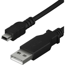 YENKEE YCU 010 BK USB-A – mini USB 2.0 kábel, 1,5 m, fekete