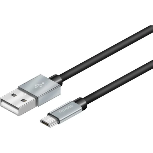 YENKEE YCU 221 BSR USB–microUSB töltő- és adatkábel 1 m ezüst - 1